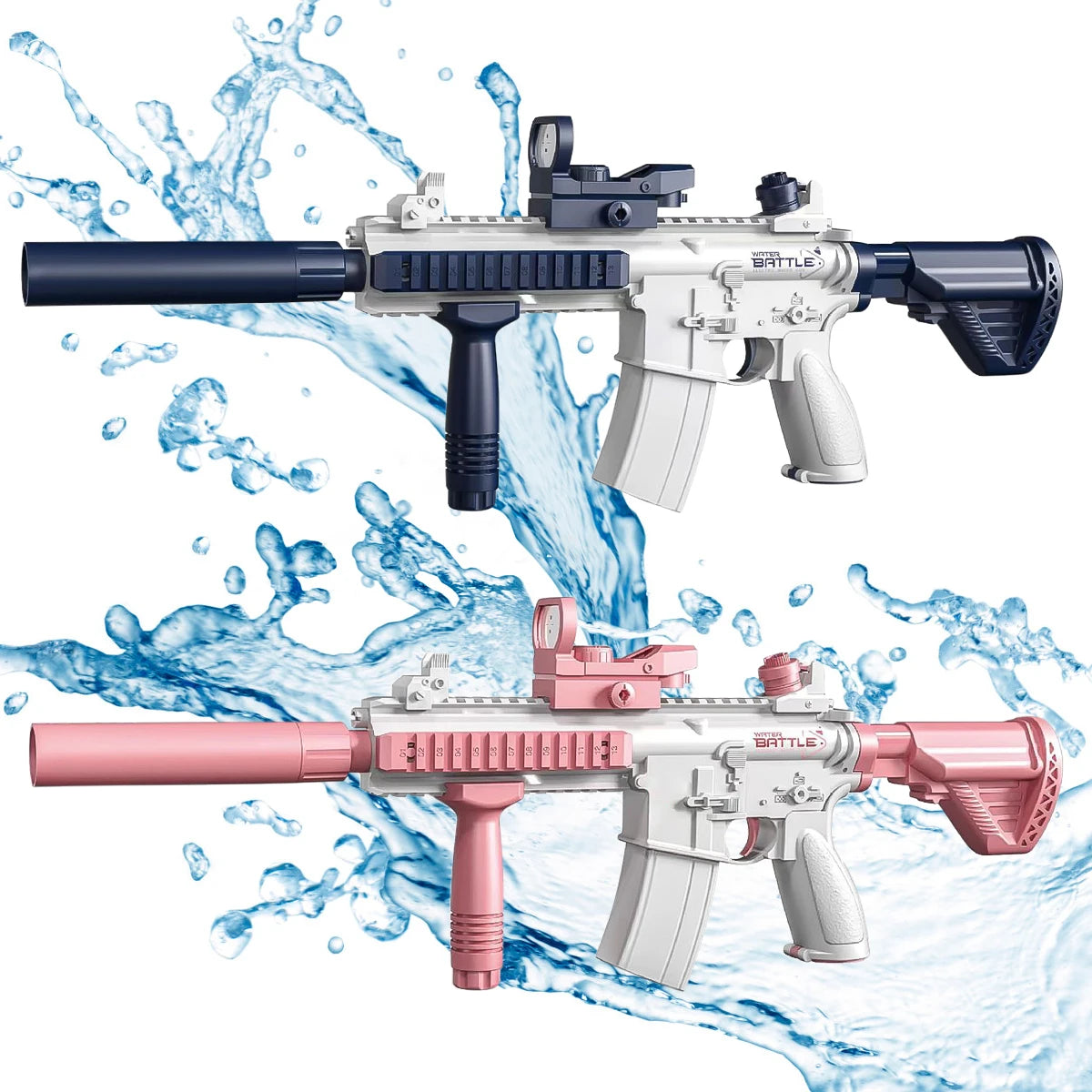 M416 Water Gun Electric Pistol Shooting Toy Full Automatic Summer Shoot Beach Outdoor Fun Toy for Children Boys Girl Adults Gift